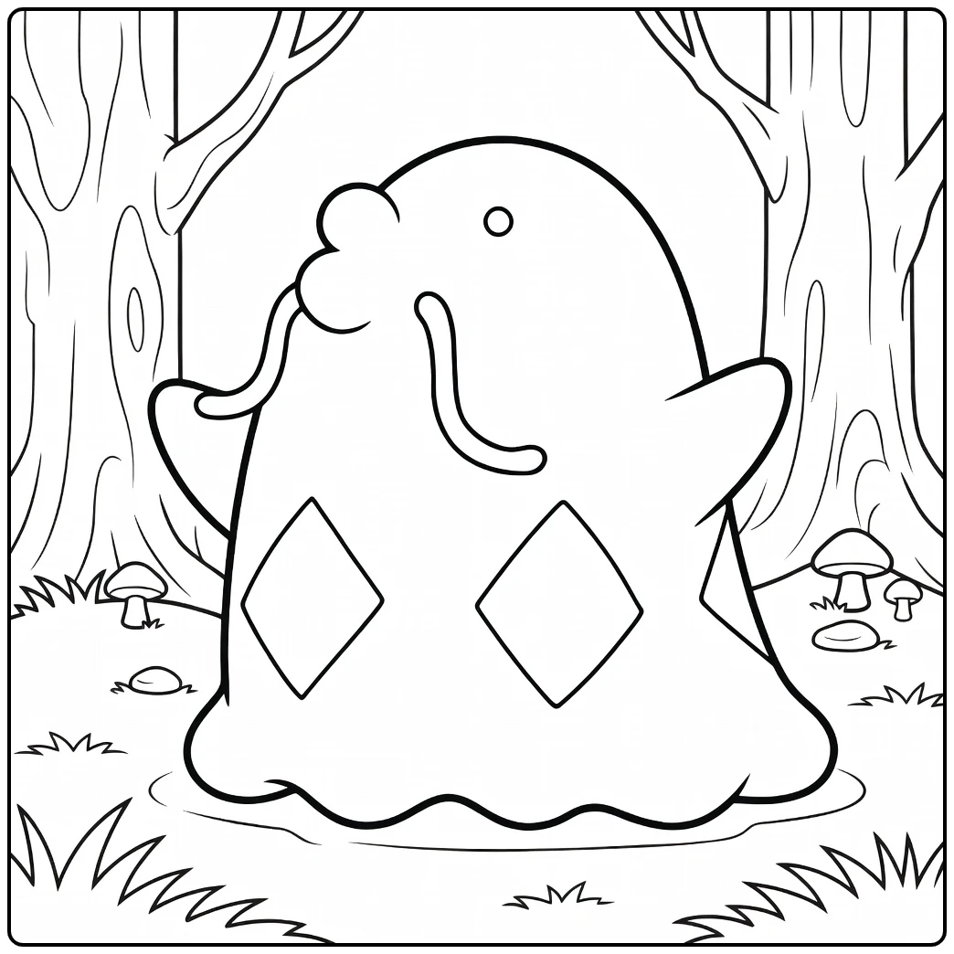 Pokemon Swalot coloring page