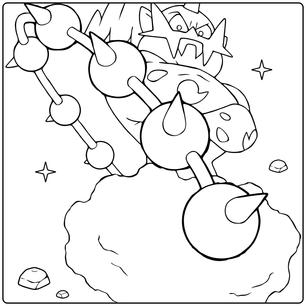 Pokemon Thundurus coloring page
