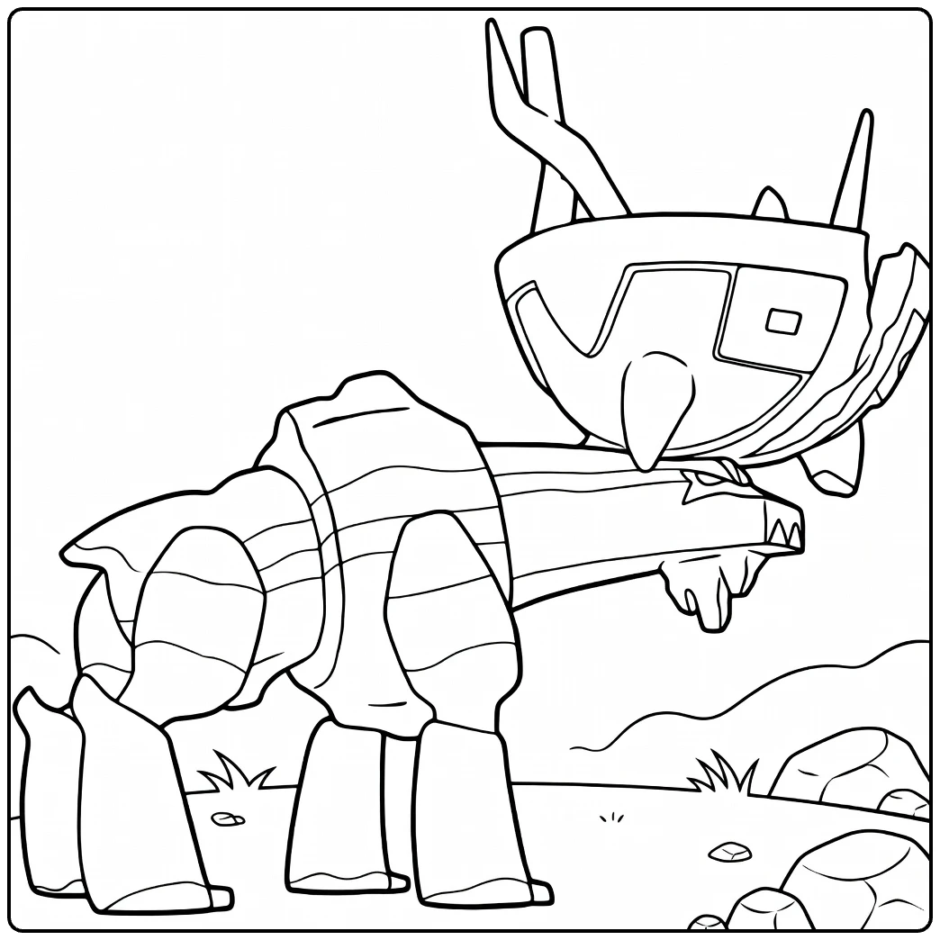 Pokemon Ting Lu for Kids coloring page