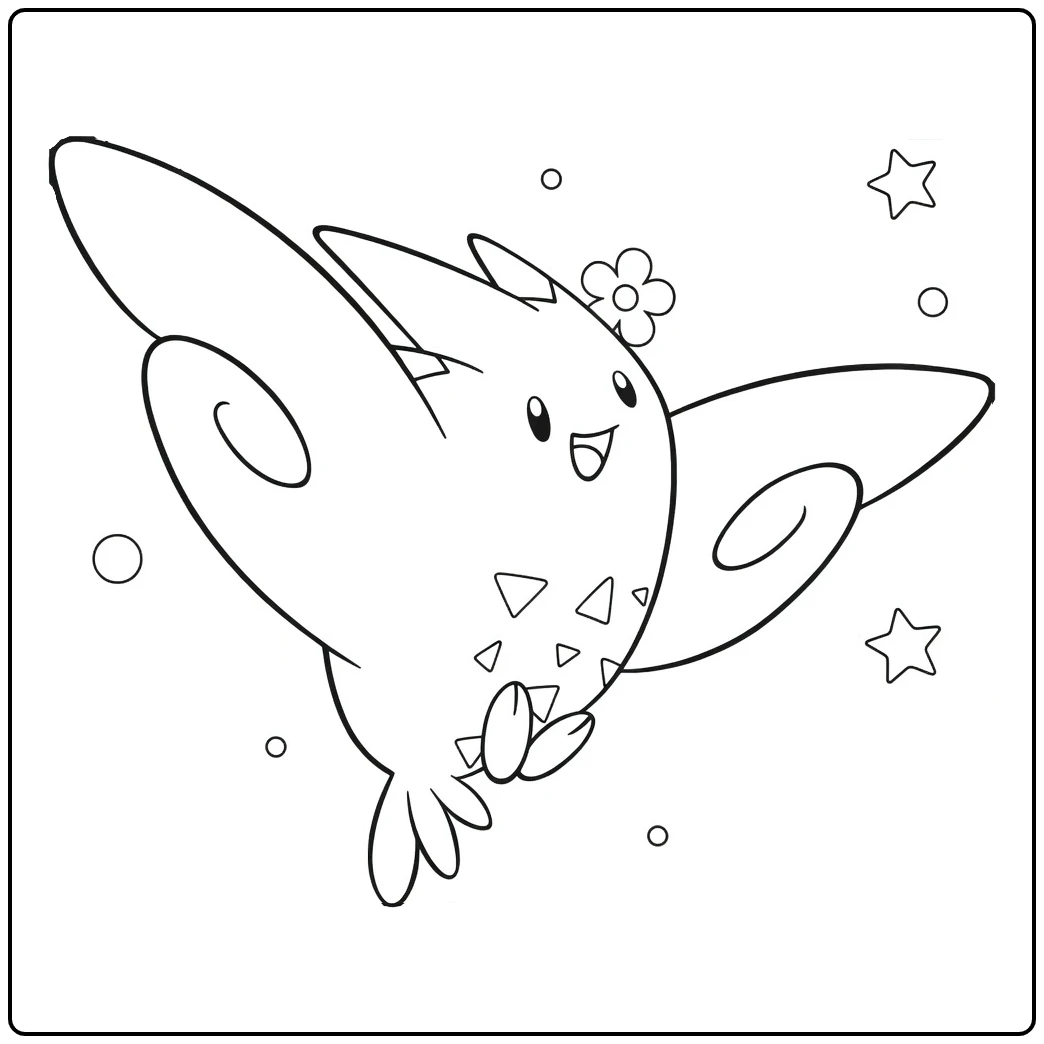 Pokemon Togekiss coloring page