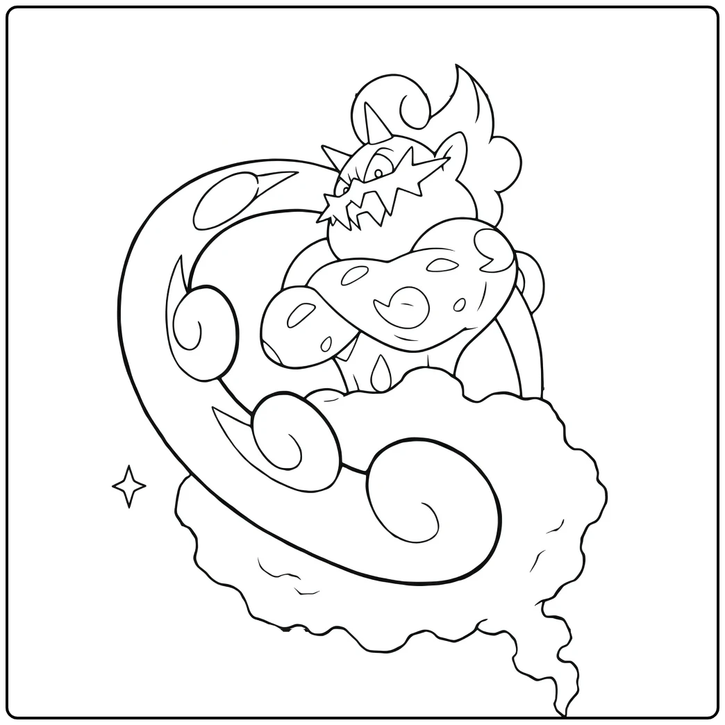 Pokemon Tornadus coloring page