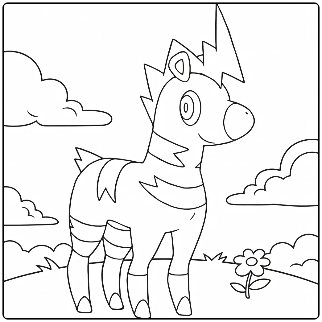 Pokemon Tranquill coloring page