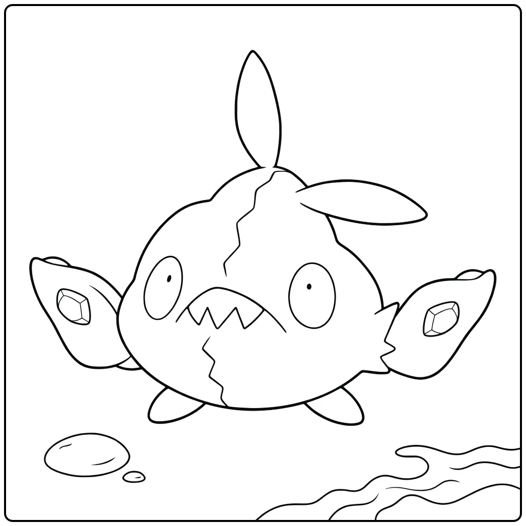 Pokemon Trubbish coloring page