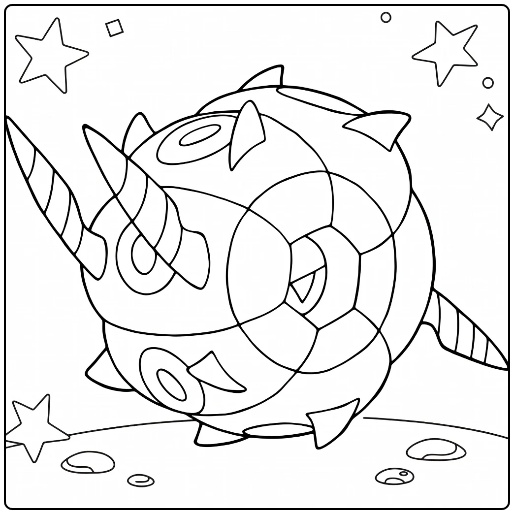 Pokemon Whirlipede coloring page