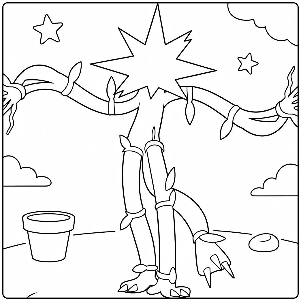 Pokemon Xurkitree for Kids coloring page