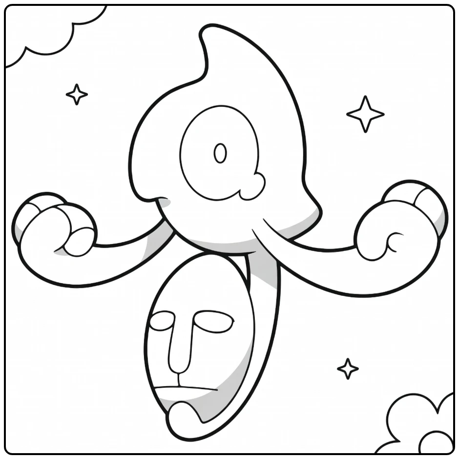 Pokemon Yamask coloring page