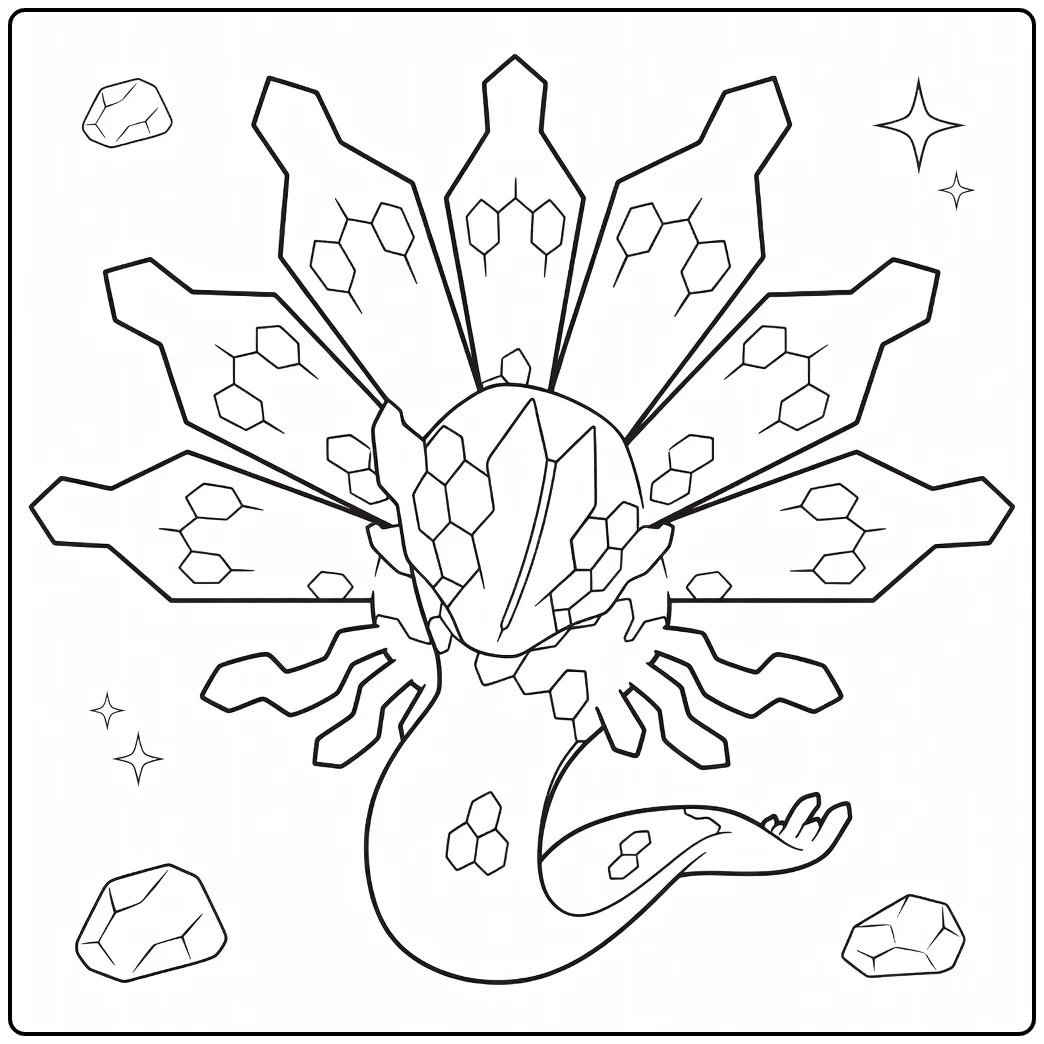 Zygarde for Pokemon Fans coloring page
