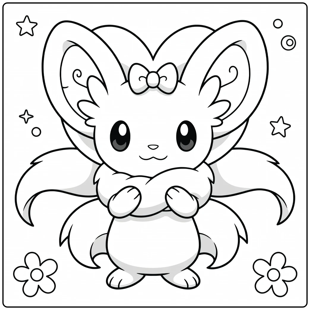 Pokemon Cinccino coloring page