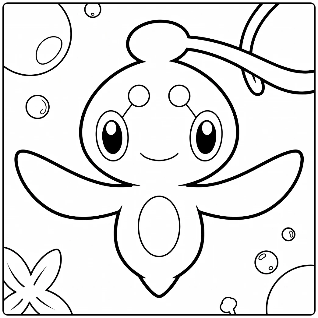 Pokemon Phione coloring page