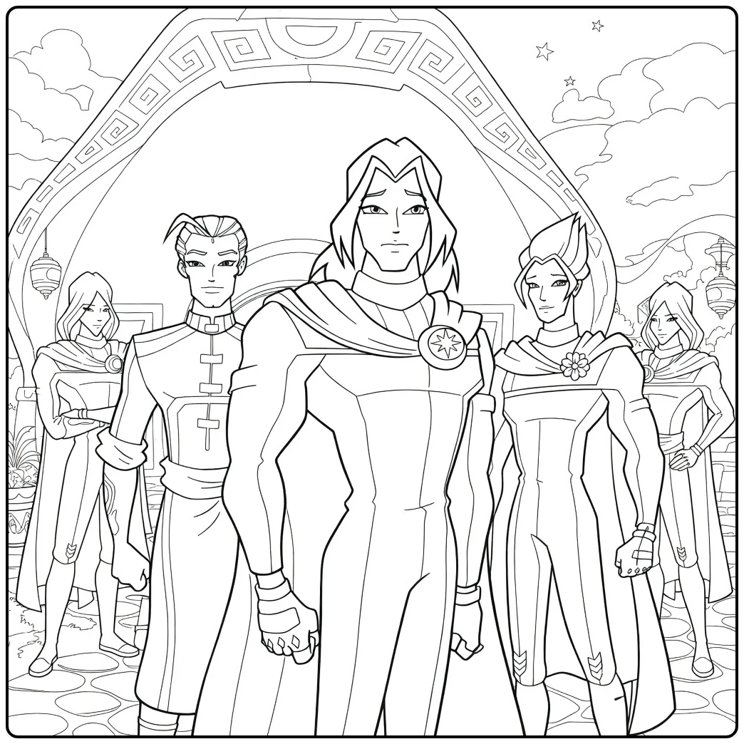 Tough Winx Specialists coloring page