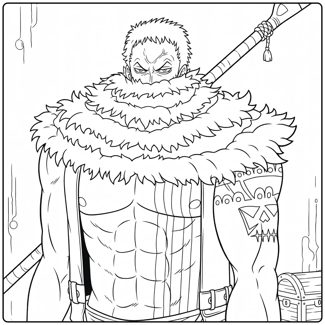 Tough Charlotte Katakuri from One Piece coloring page