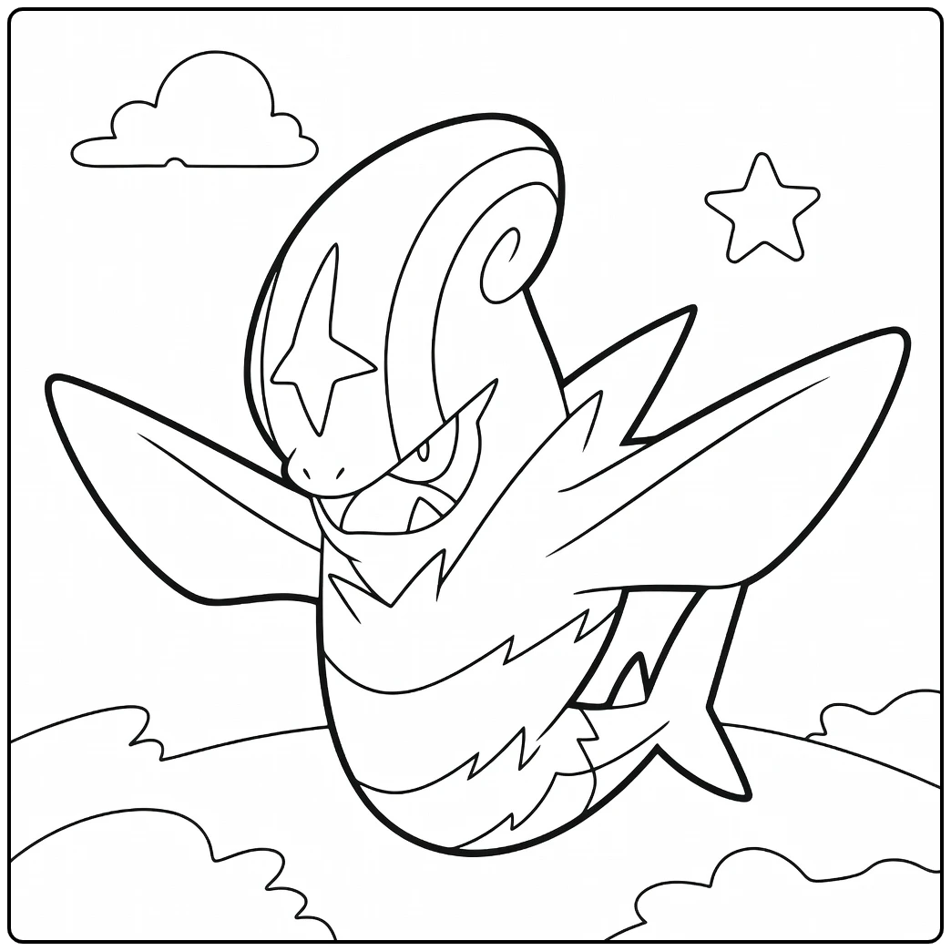 Pokemon Accelgor coloring page