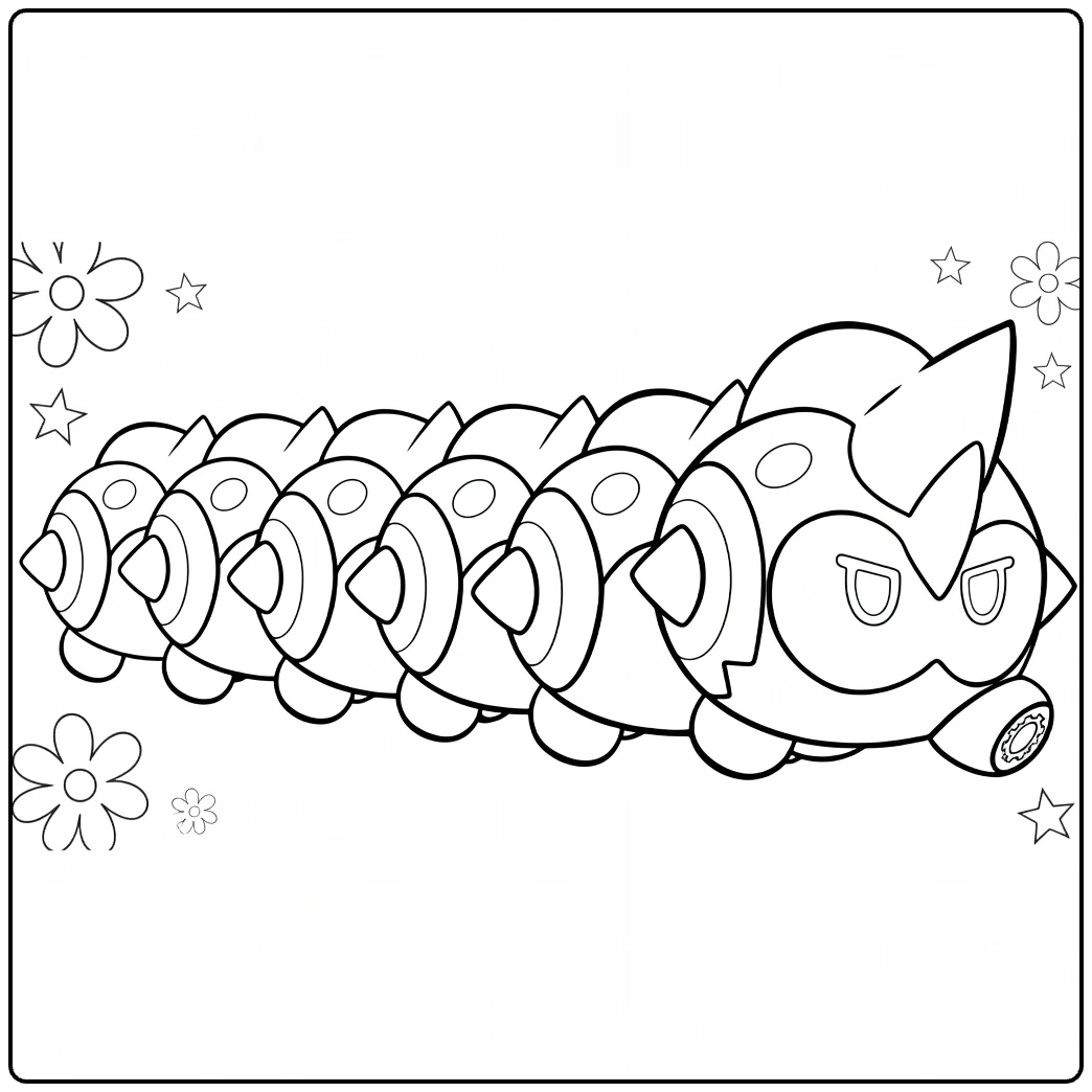 Tough Pokemon Falinks for Children coloring page