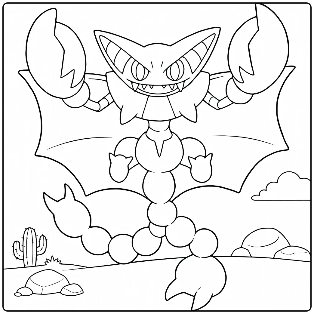 Pokemon Gliscor coloring page