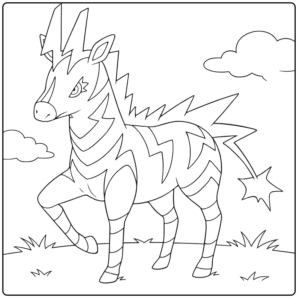 Pokemon Unfezant coloring page