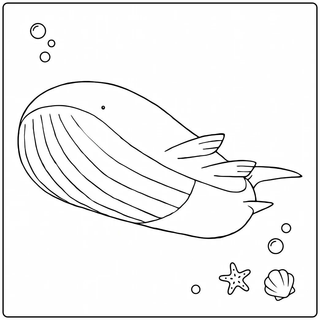 Wailord Water Pokemon for Children coloring page