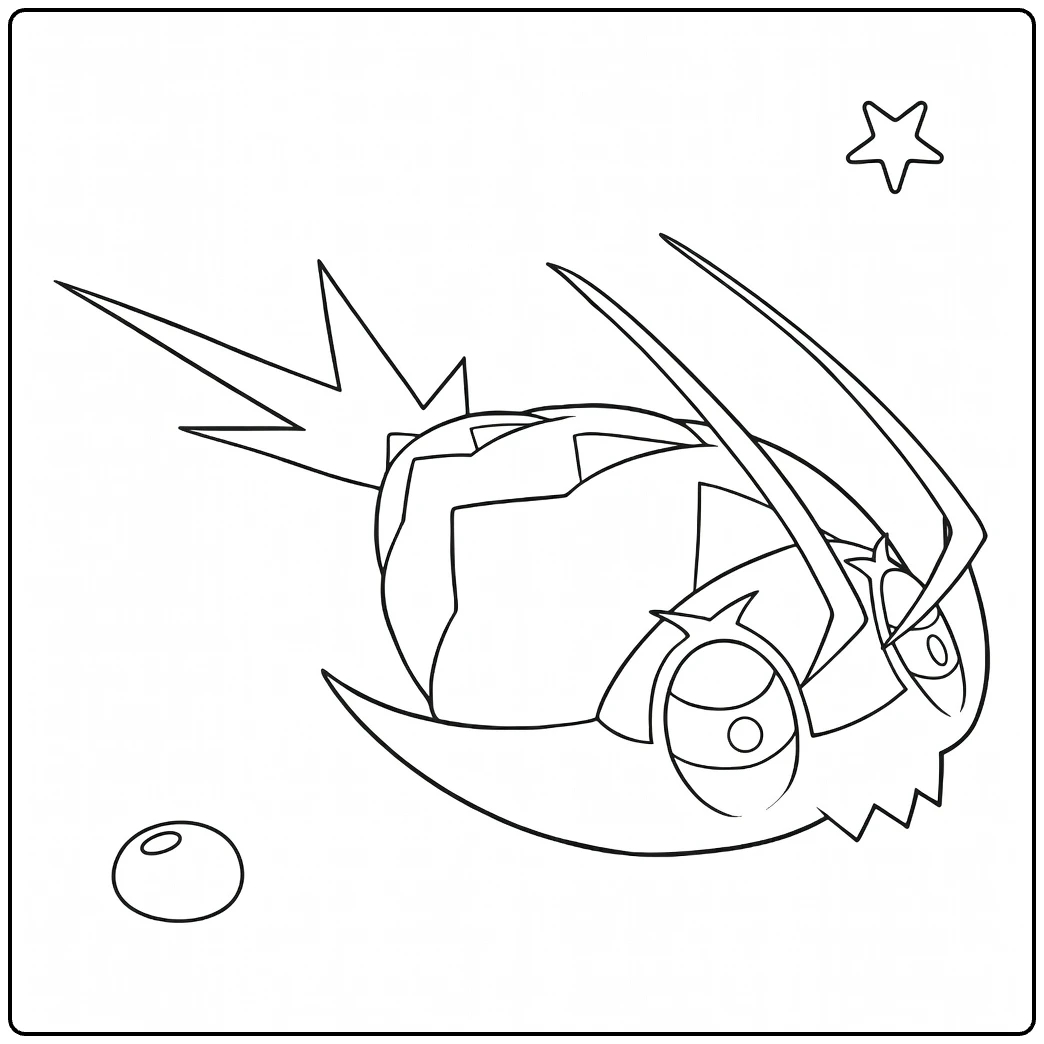Wimpod Water Pokemon for Kids coloring page