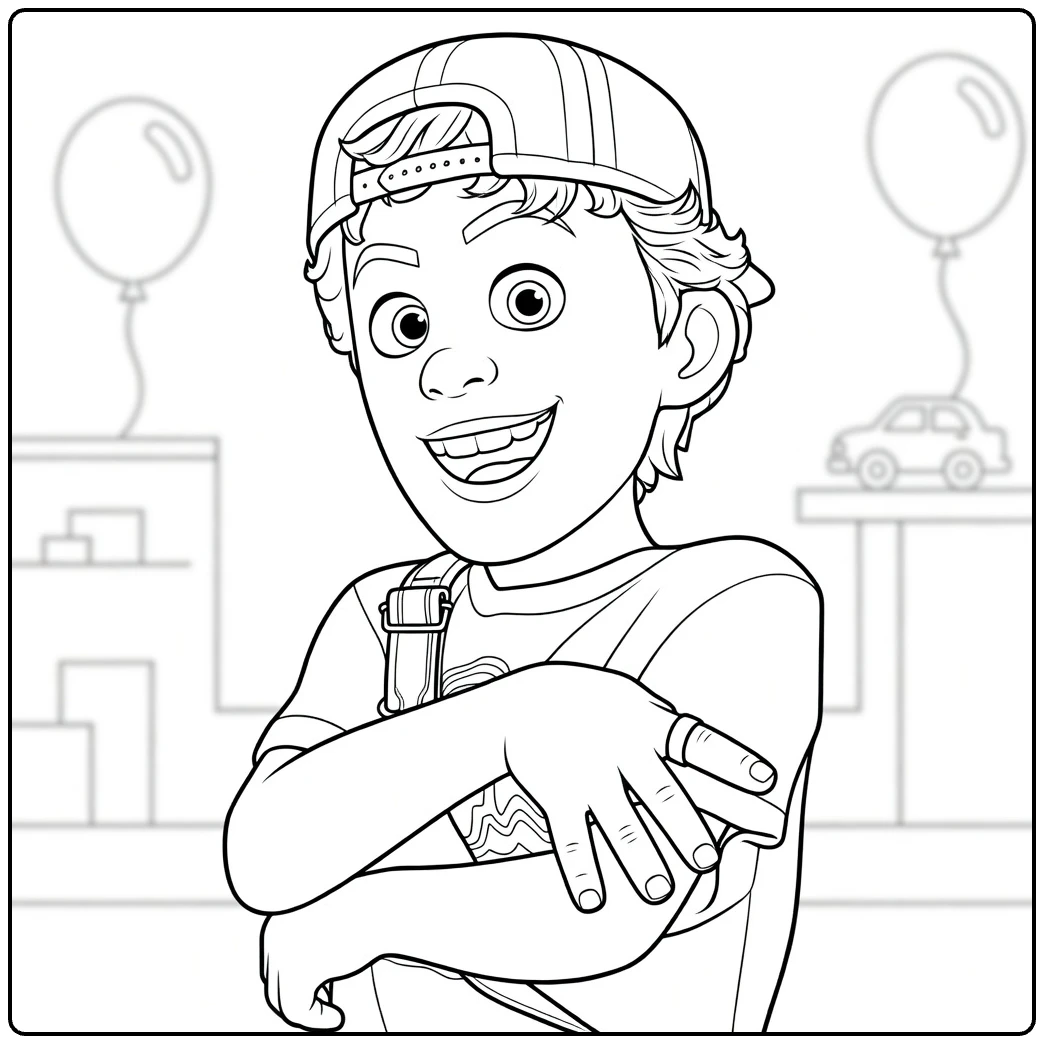 Aaron T coloring page