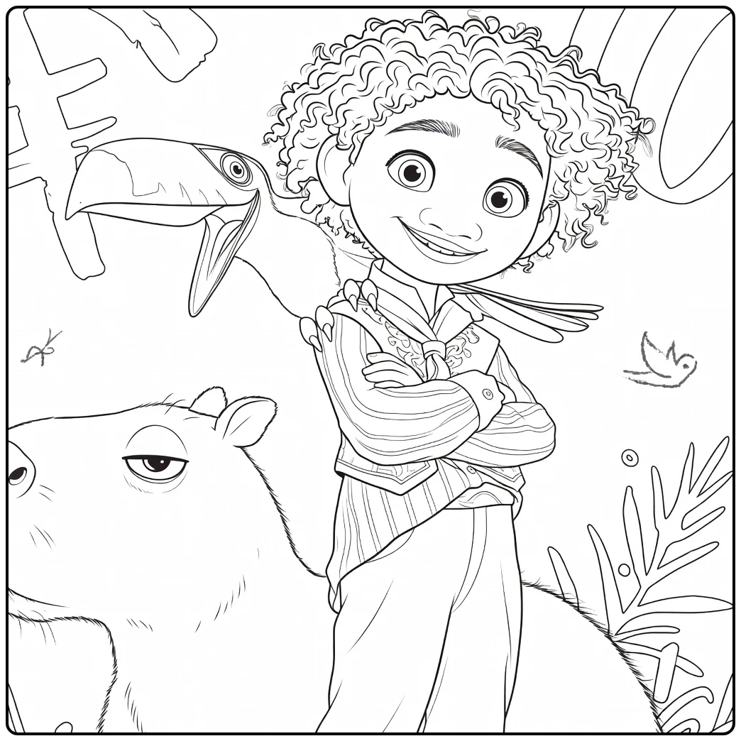 Antonio Madrigal from Encanto 1 coloring page
