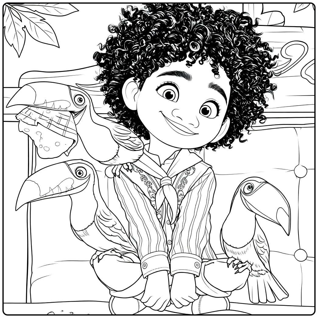 Antonio Madrigal from Encanto coloring page