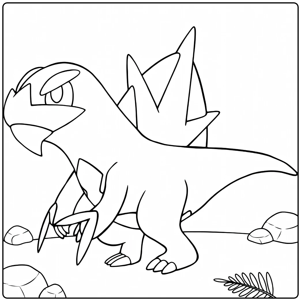 Arctibax for Kids and Pokemon Fans coloring page