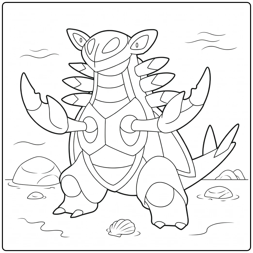 Armaldo coloring page