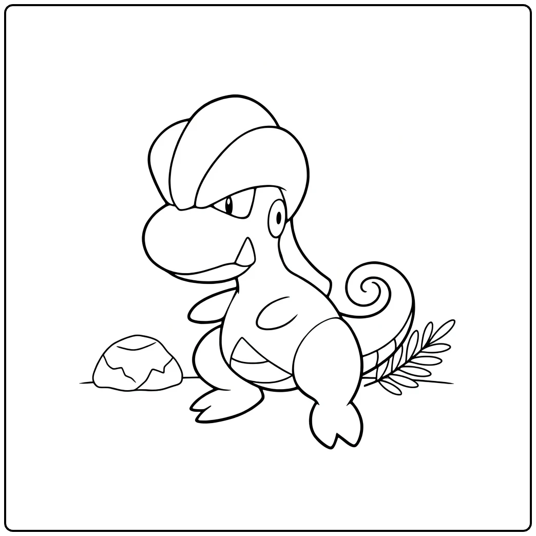 bagon coloring page woeste dragon
