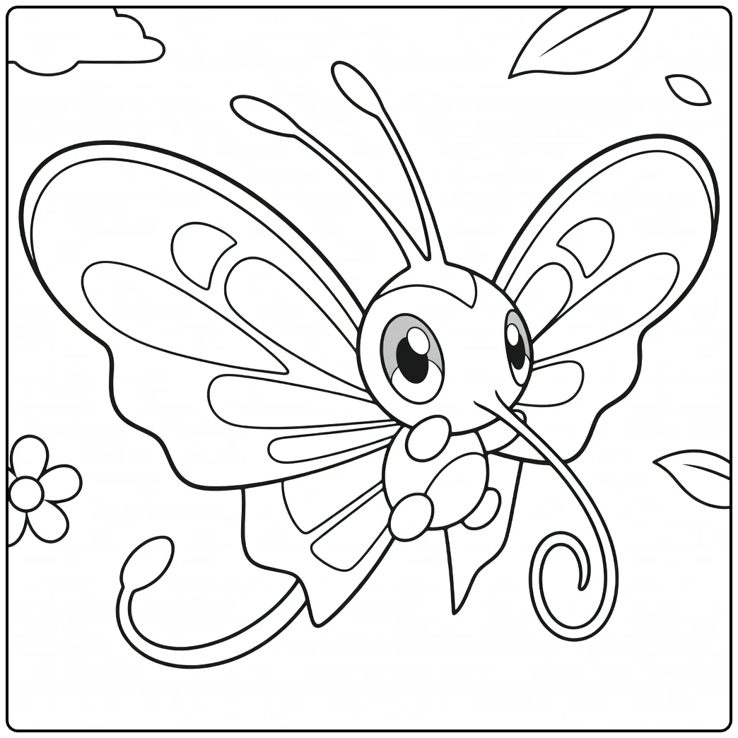 Beautifly coloring page