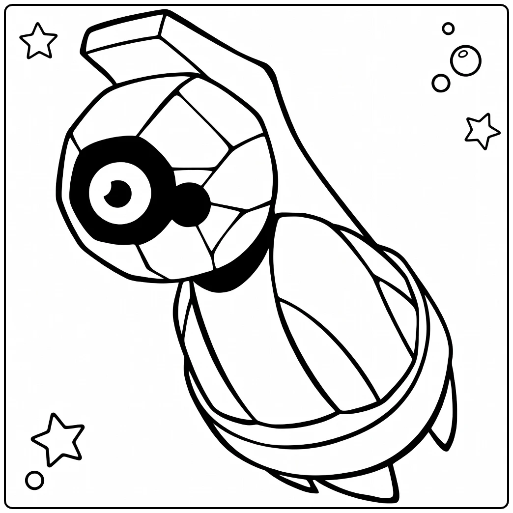beldum coloring page for kids print and kleur in