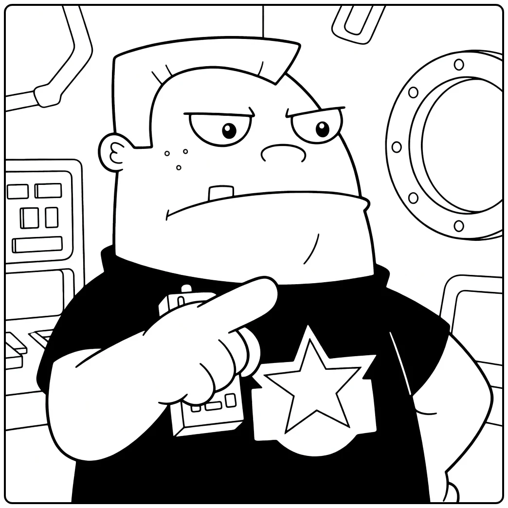 buford Van Stomm Kleurpaat Van Phineas and Ferb coloring page