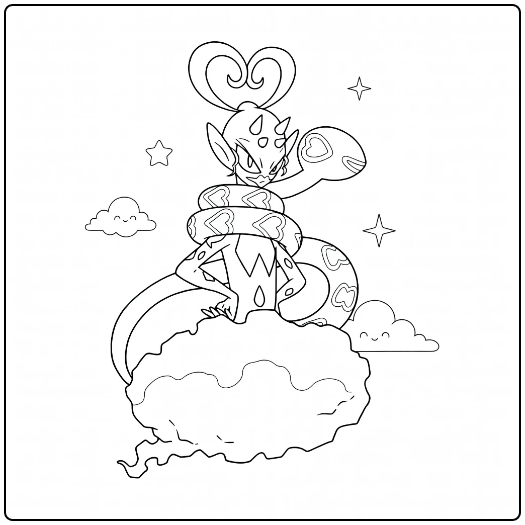 Calyrex coloring page
