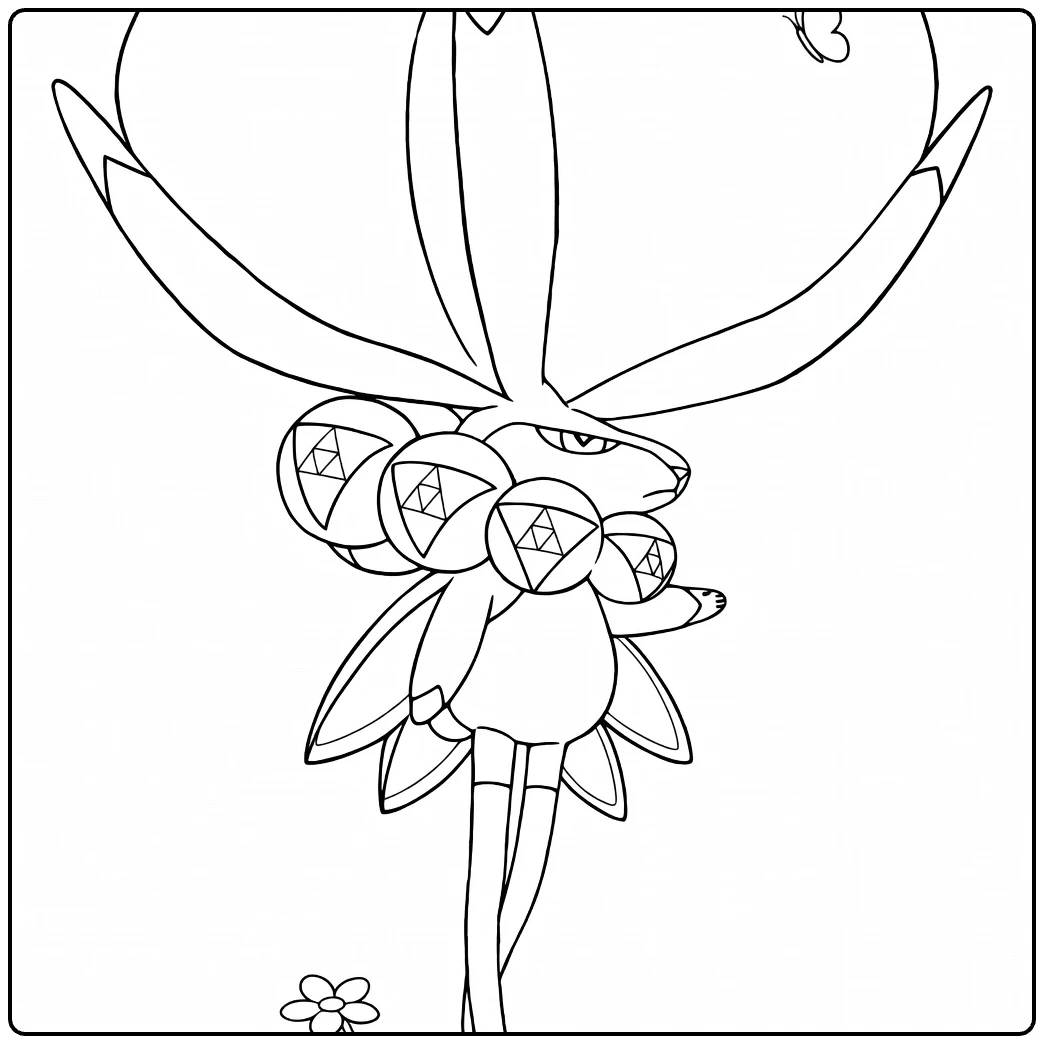 calyrex coloring page for Pokemon fans om in