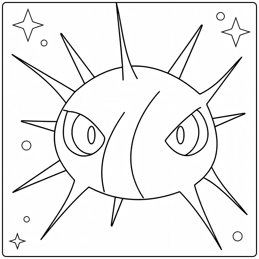 Cascoon coloring page