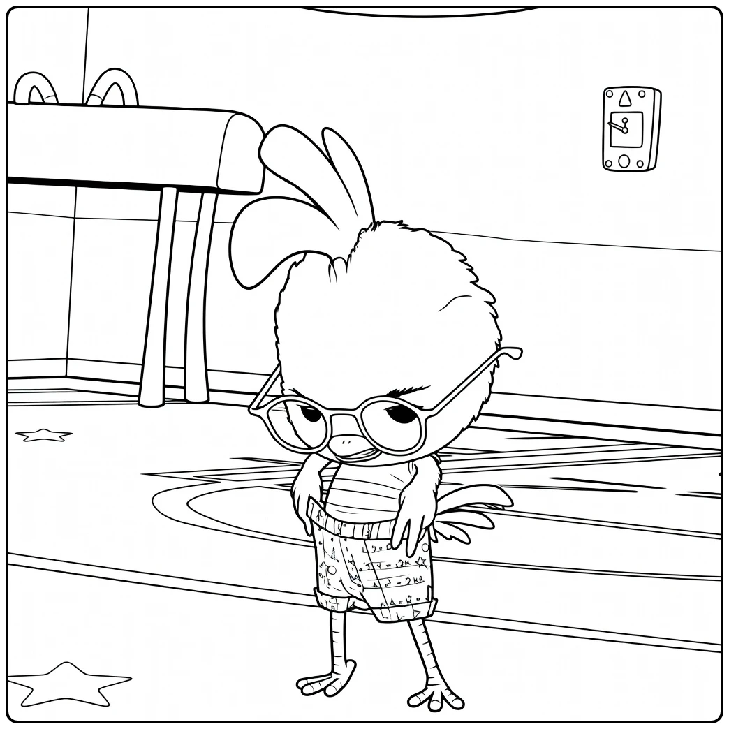 printable Chicken Little coloring page