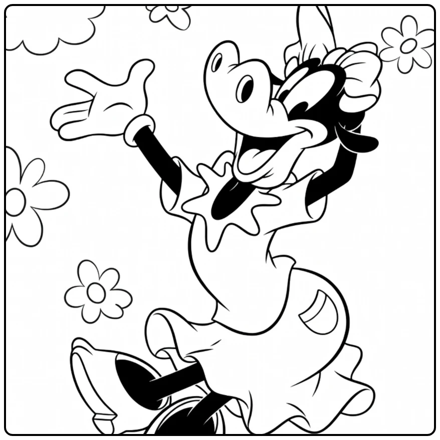 clarabelle Cow for Creative Coloring Fun coloring page