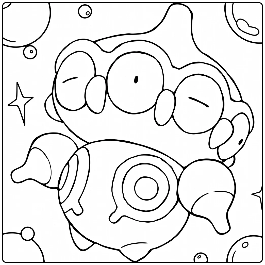 Claydol for Kids Fun Pokemon Line Art coloring page