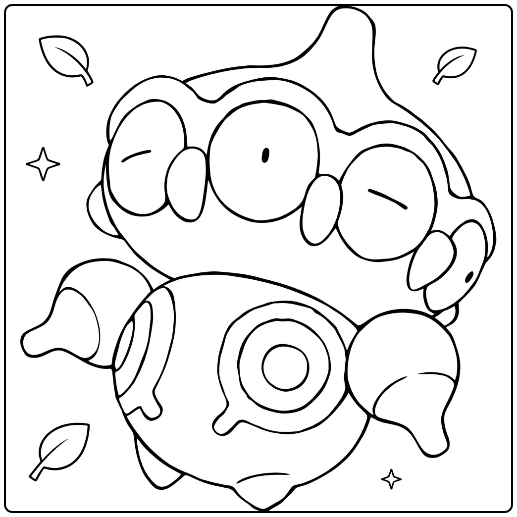 claydol coloring page for kids om Pokemon