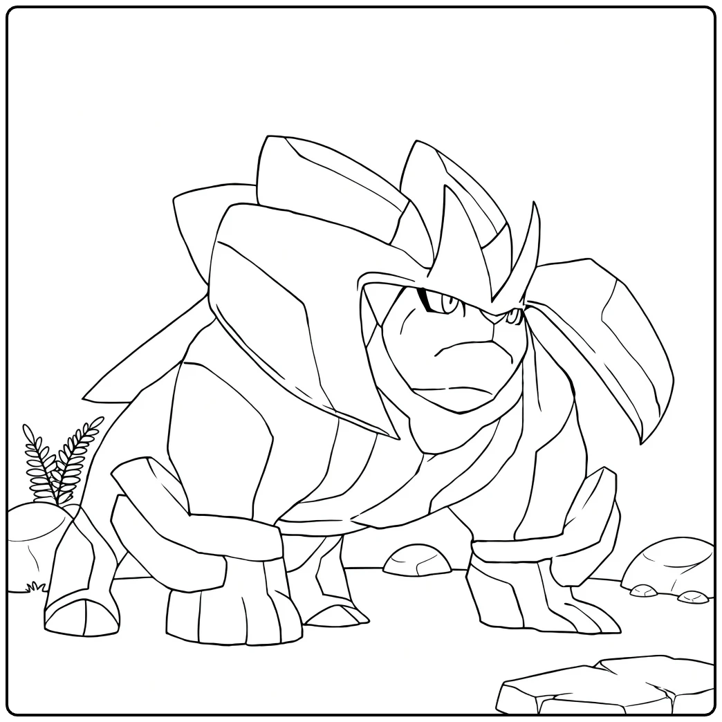 Cobalion coloring page