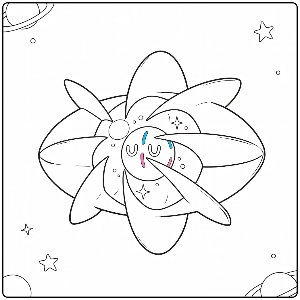 cosmoem coloring page kosmisch adventure