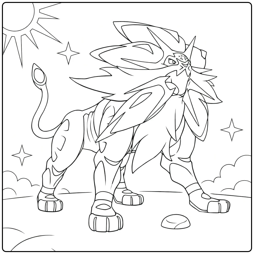 Cosmoem coloring page
