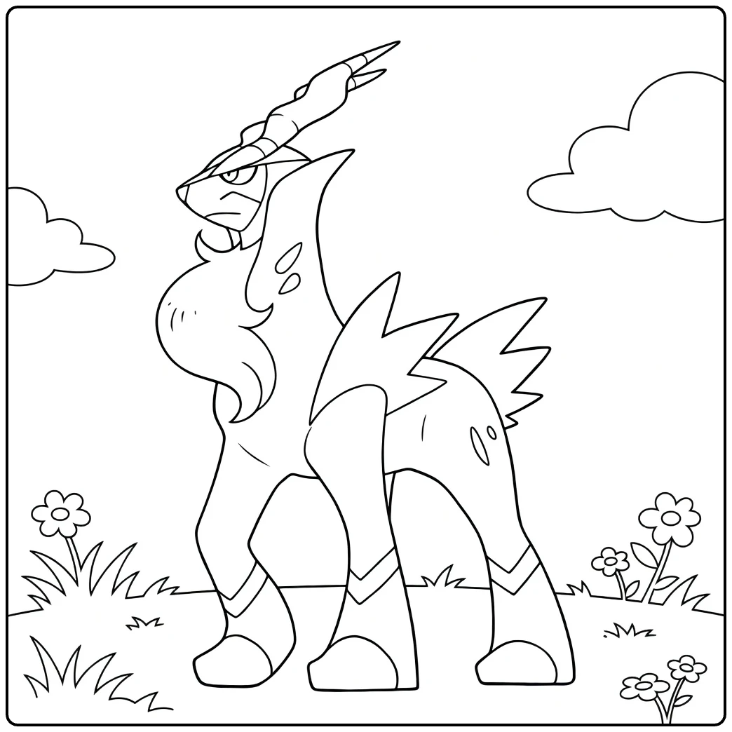 Cresselia coloring page
