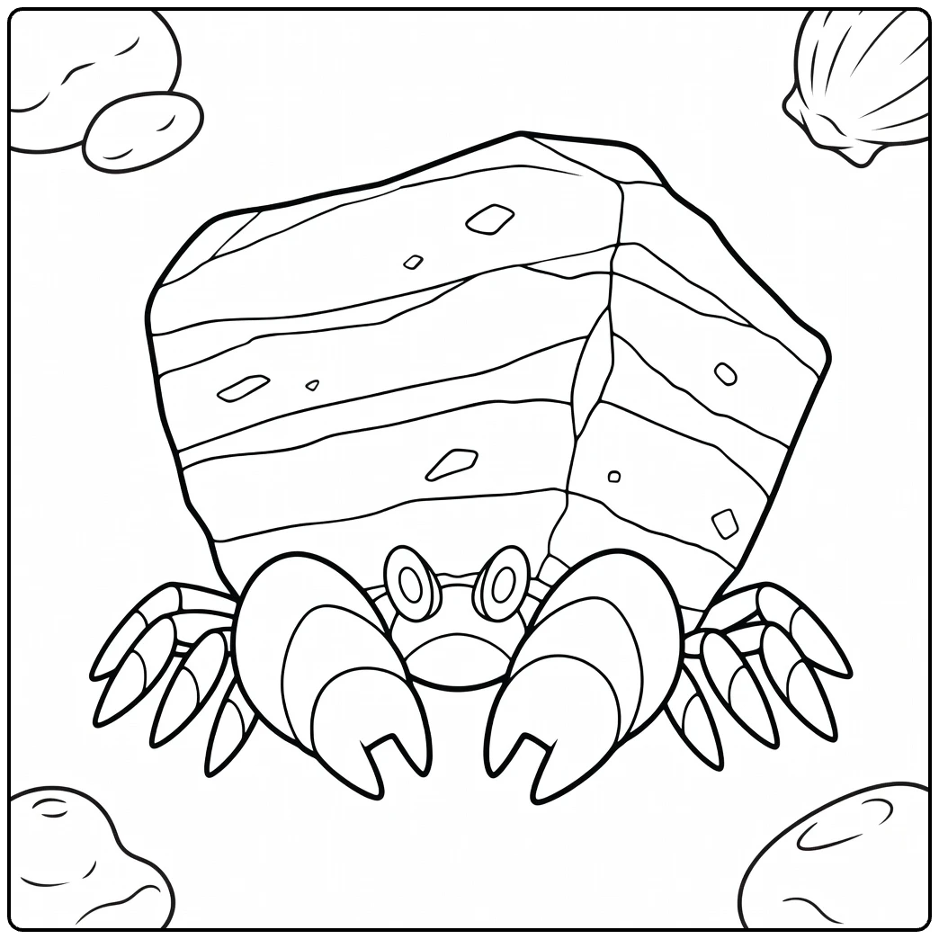 Crustle coloring page