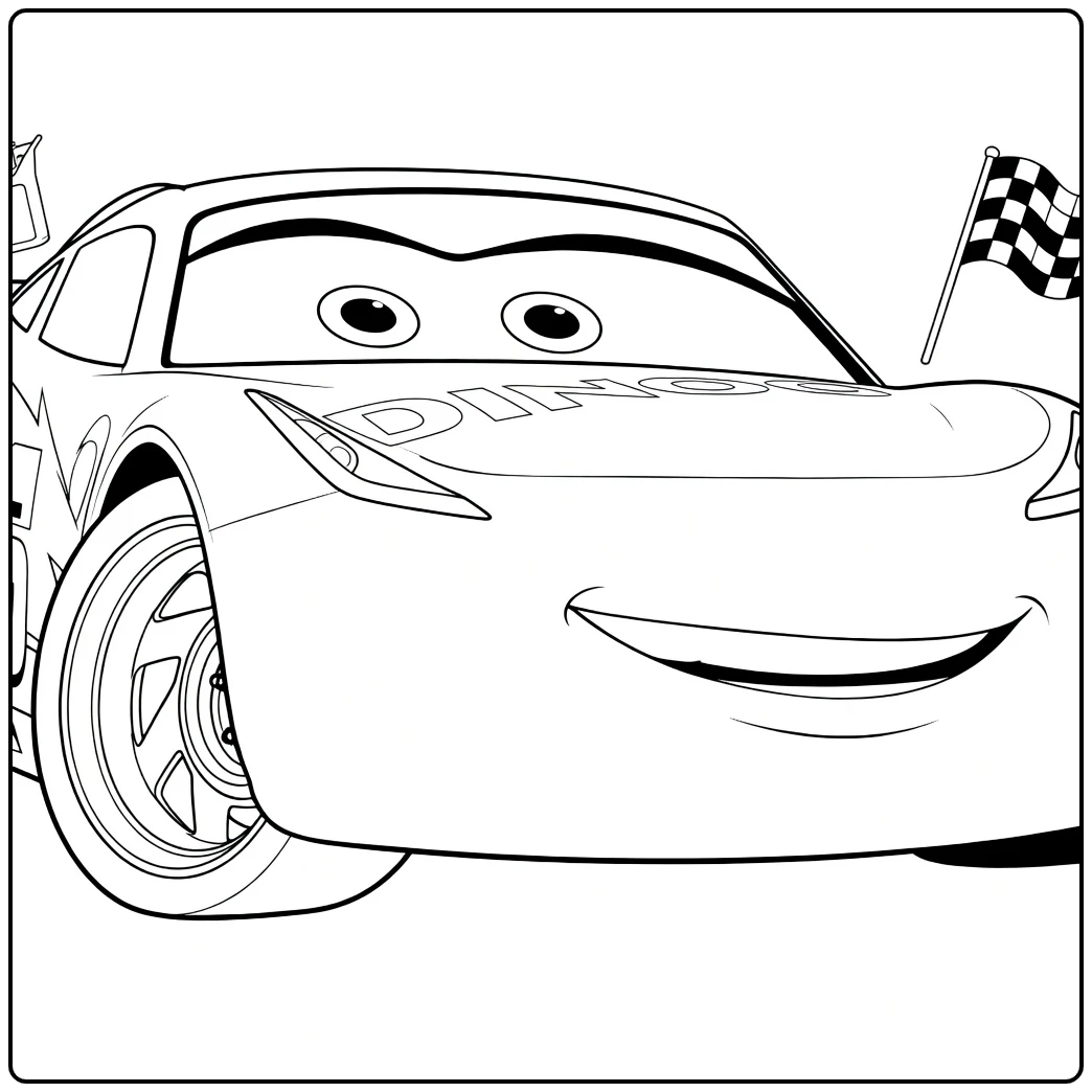 cruz Ramirez for Cars Fans coloring page