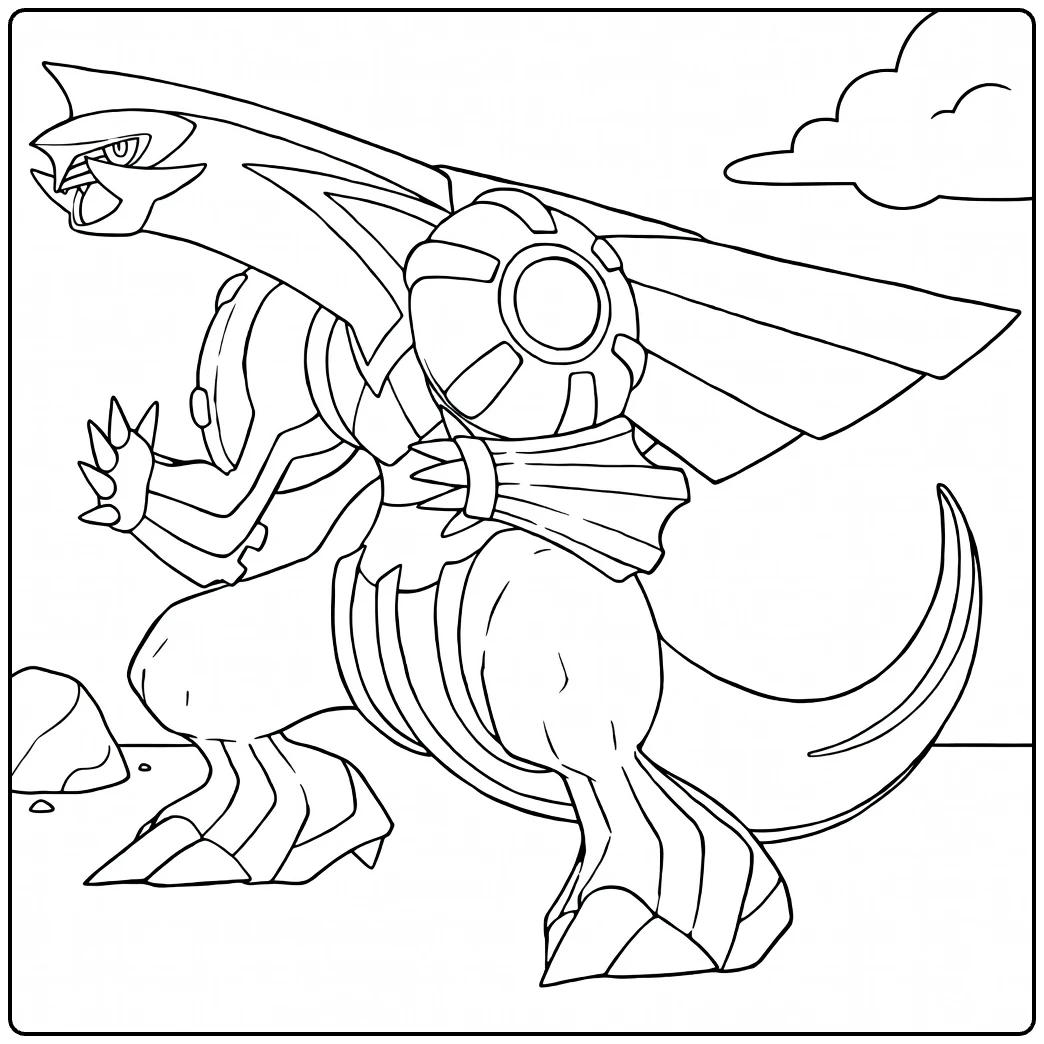 Dialga coloring page