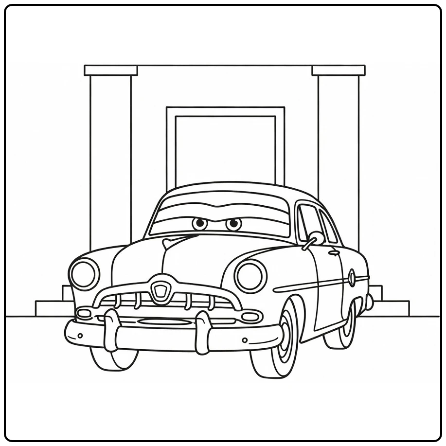 doc Hudson Gerechtsgebouw with Trap coloring page