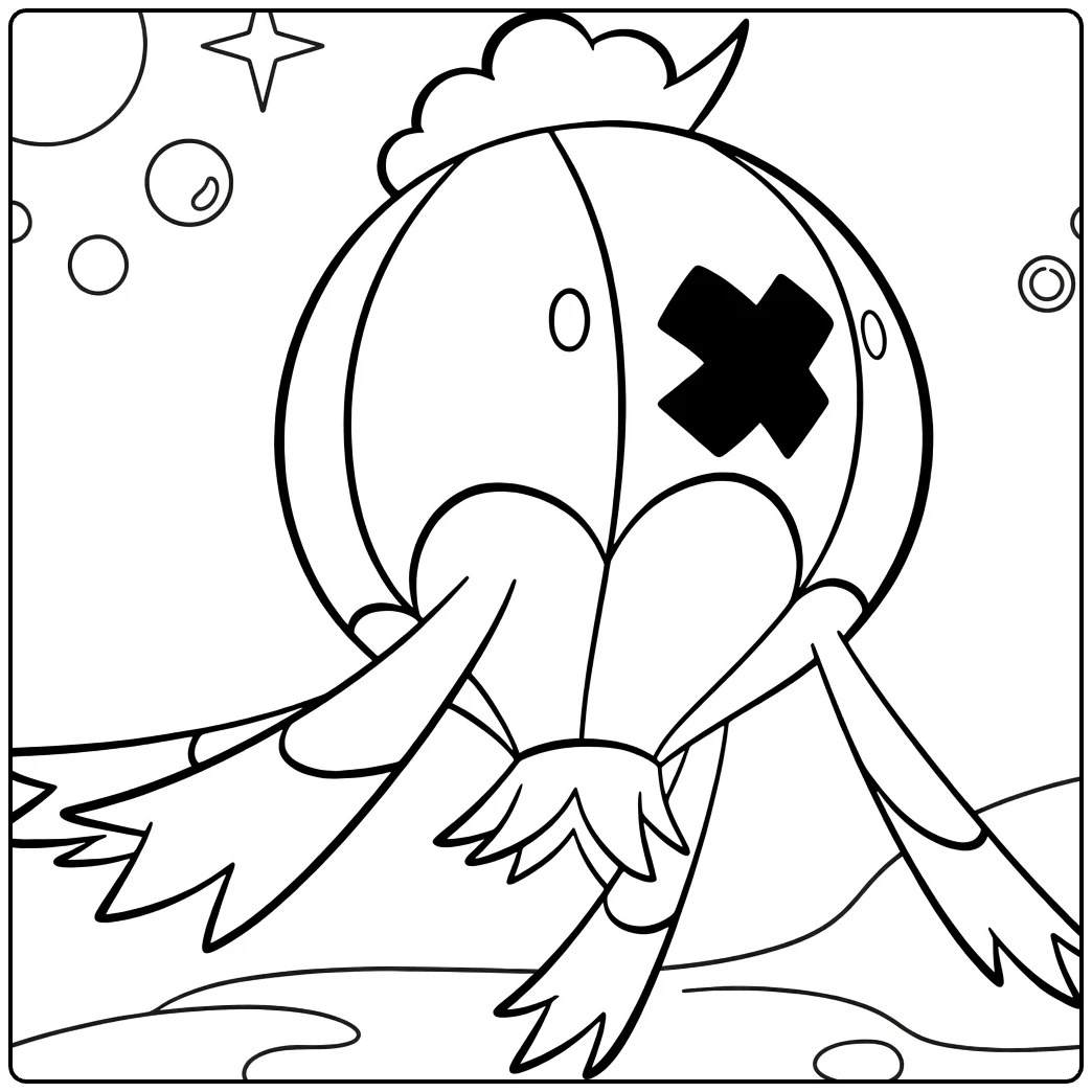 Drifblim for Pokemon Fans coloring page