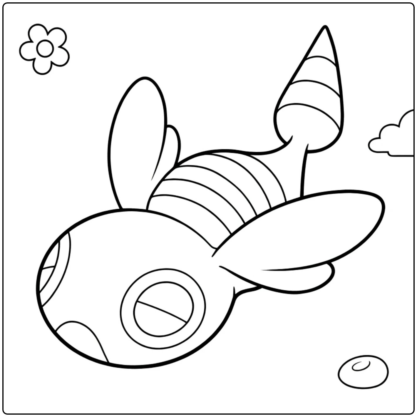dudunsparce two segment form coloring page for kids
