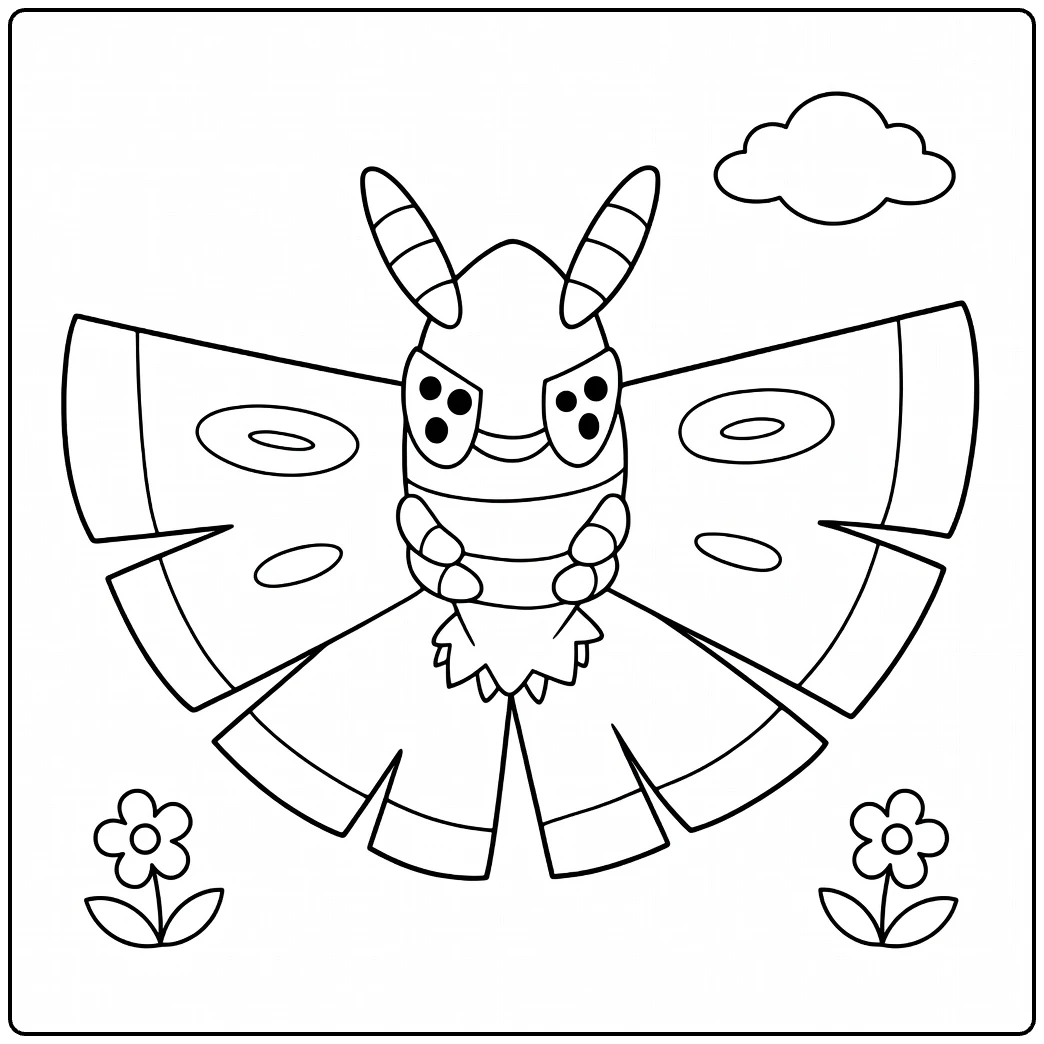 Dustox coloring page