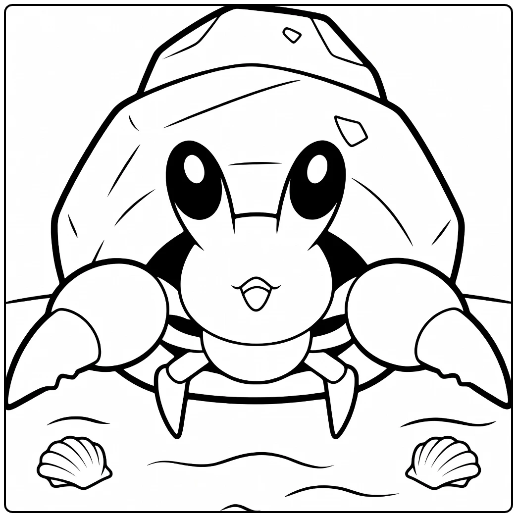 Dwebble coloring page