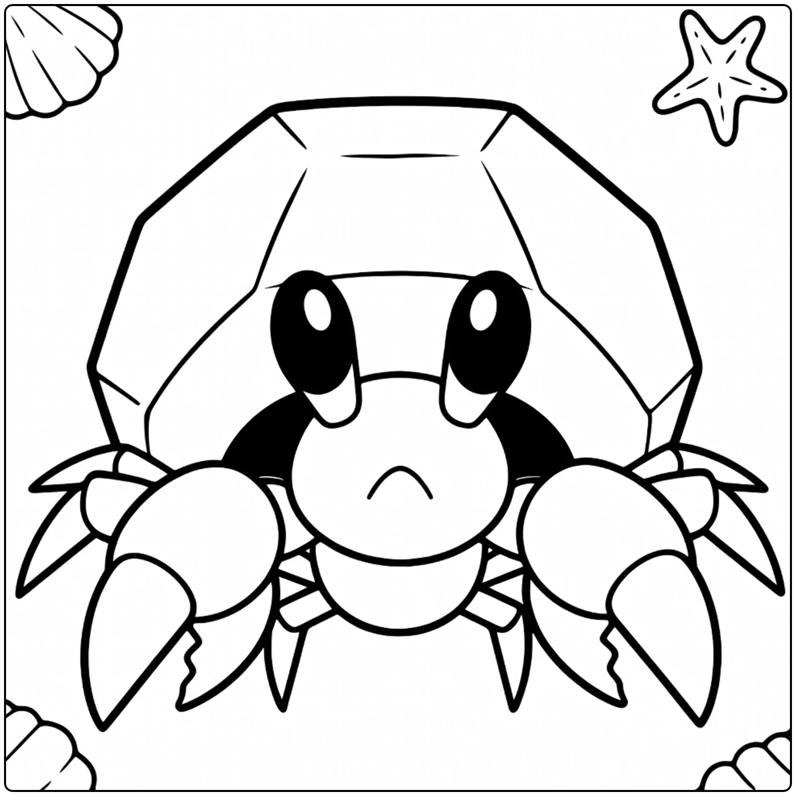 Dwebble for Kids Pokemon Fans coloring page